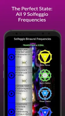 Solfeggio Binaural Frequencies android App screenshot 3